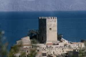 Castello di Brolo veduta d epoca fortificazioni costiere